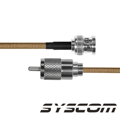 Imagen de (1 pza) Jumper con cable LP142, conectores BNC Macho/UHF (PL-259) Macho.