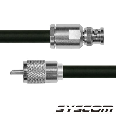 Imagen de Cable RG214, con conectores BNC Macho /UHF Macho.