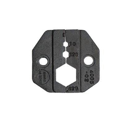Imagen de Mordaza para Plegar Conectores de Anillo en RG-8/U, RG-213/U, RG-214/U, 9913 y CNT-400 en tamaños 0.100", 0.128" y 0.429".