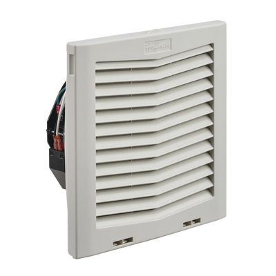 Imagen de Ventilador Con Filtro de Montaje Lateral HF10, Con Flujo de Aire de 159 CFM, 115 Vca, Color Gris Claro
