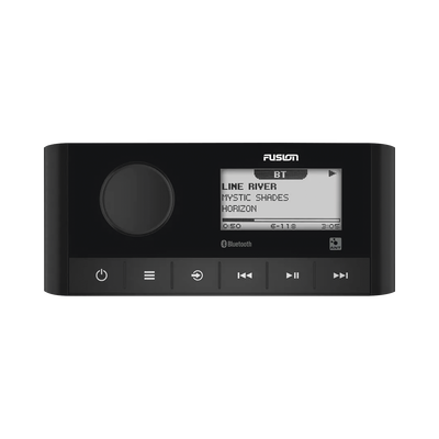 Imagen de Estéreo marino Fusion MS-RA60, con pantalla monocroma de 4 canales.