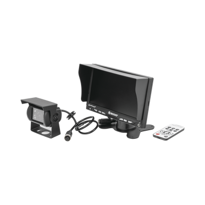 Imagen de Sistema Profesional Alámbrico  de Cámara de Reversa y Monitor para Vehículos de Trabajo y Montacargas