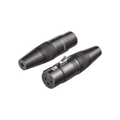Imagen de Conector de Audio XLR Tipo Canon Hembra / PVC / ABS / Aleación Zinc / Anti Oxidante / Anti Caida / Sin Aflojarse /Apertura Ajustable de 6.0 a 7.0 mm / Soldable