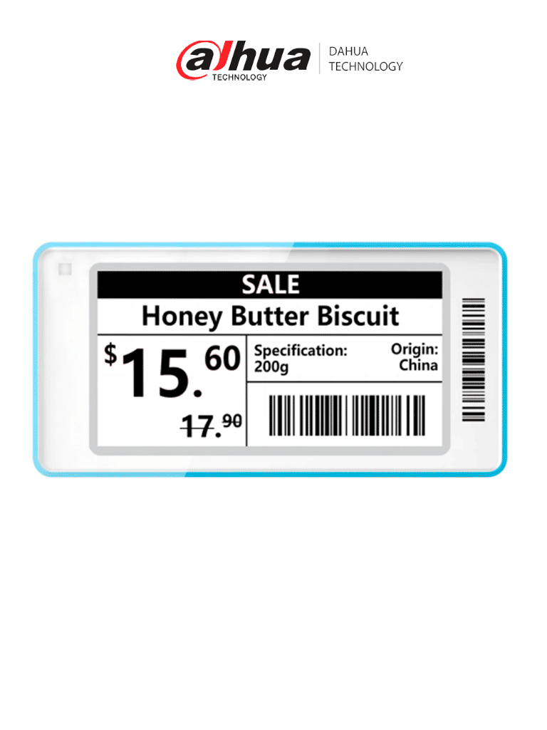 DAHUA DHIESLE026CNF - Etiqueta Electrónica Inteligente ESL 2.6" para Retail | Colores: Blanco y negro Recomendada para Areas de baja Temperatura -25 a 25°C