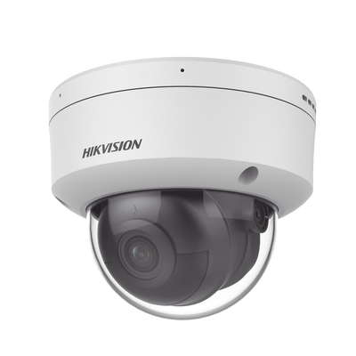 Imagen de Domo IP 4 Megapixel / Lente 2.8 mm / 40 mts IR / Exterior IP67 / IK10 / Microfono Integrado / DARKFIGHTER / Audio y Alarma I/O / PoE / ONVIF / Micro SD / 4 Analíticos: AcuSense, Detección Facial, Conteo de Personas por Cruce y Zona