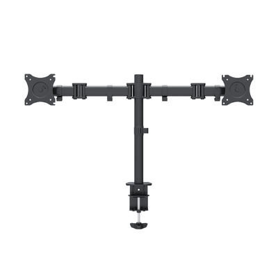 Imagen de Montaje de Escritorio articulado para 2 monitores de 13 a 27" /  Soporta hasta 10 kg / Vesa 75 x 75 / 100 x 100 / Acero / Giro: 360°