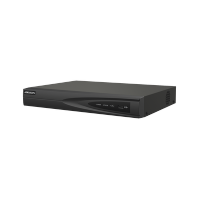 Imagen de NVR 8 Megapixel (4K) (Compatible con Cámaras ACUSENSE) / 4 canales IP / 4 Puertos PoE+ / 1 Bahía de Disco Duro / Salida de Vídeo en 4K / 300 Metros PoE Modo Extendido