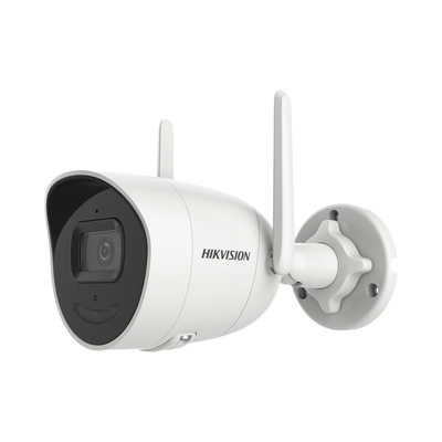 Imagen de Bala IP 4 Megapixel / Lente 2.8 mm / 30 mts IR / Exterior IP66 / Wi-Fi / ACUSENSE Lite / WDR 80 dB / H.265+ / Micrófono y Audio Bidireccional (Micrófono y Bocina) / Micro SD / Se Conecta Directo a la App de Hik-Connect