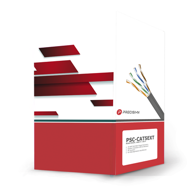 Imagen de Bobina de cable de UTP de 4 pares Cat5e de 305 m (1000 ft), 100% Cobre, LDPE Resistente a rayos UV, Color Negro, 24 AWG, Uso en Exterior,  Para Aplicaciones de Voz, Datos y Video