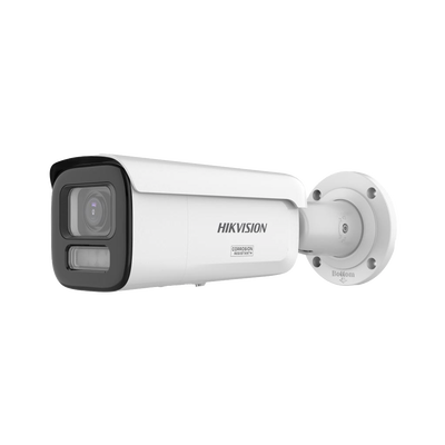 Imagen de [Dual Light + ColorVu 3.0 + HikAI] Bala IP 8 Megapixel / Lente Mot. 2.8 a 12 mm / 60 mts IR + Luz Blanca / Exterior IP67 / WDR 130 dB / ACUSENSE 3.0 / Metal / NEMA 4X / ACUSEARCH