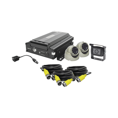Imagen de KIT DVR PARA VEHICULO /  INCLUYE /  CÁMARAS PARA INTERIOR /  CÁMARA PARA EXTERIOR, / 2MP AHD /  CABLES EXTENSORES / ADAPTADOR LAN.
