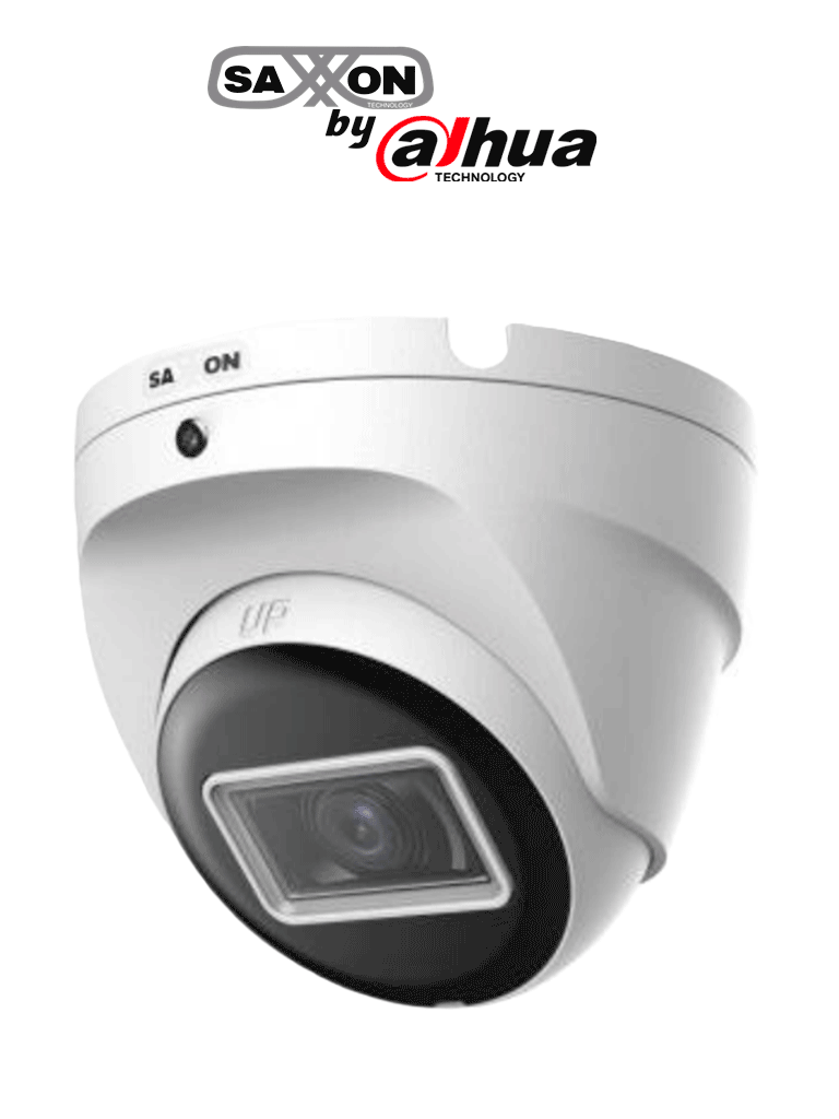 SAXXON SUA-HAC-T20M-0280B- Cámara Turret de 2 Megapíxeles 1080P/ Lente de 2.8 mm con Apertura de Hasta 100°/ Cámara Metálica