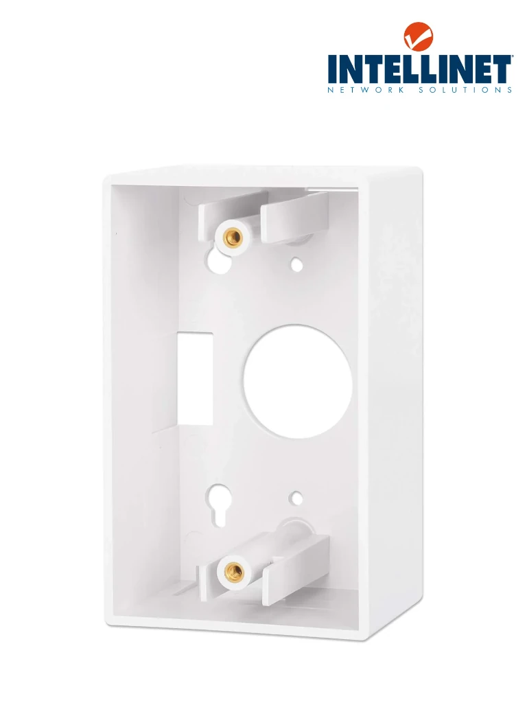 INTELLINET 517874 Caja para pared Conexión sencilla, 4.8 cm de profundidad, blanco Conexión sencilla, 4.8 cm de profundidad, blanco