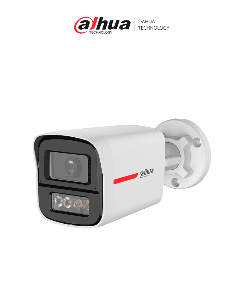 DAHUA DH-HAC-HFW1249XN-IL-A-PRO -Cámara Bullet HDCVI 2MP WizColor/HDCVI X PLUS/ Imagen 24 Horas a Color/ Corrección de Distorsión de Imagen mediante IA/ Iluminador Dual Inteligente/ Hasta 50m de Dist de Ilumi/Doble Mic Incorp/Visión de Hasta 101°