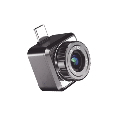 Imagen de MINI2PLUSV2 - Cámara Termográfica Portátil para Celulares (Android) /  Conector Tipo USB - C / Lente 3.5 mm / IP40  / JPEG (Imagen) / Video (MP4) / Rango de Medición de -20°C a 400°C