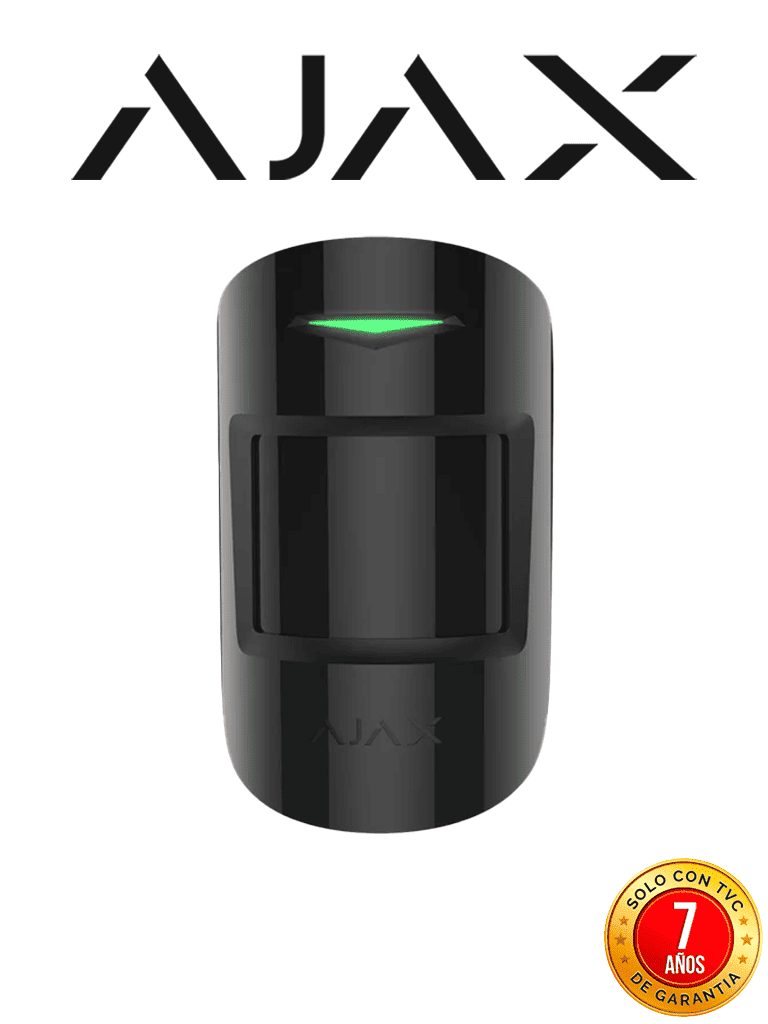 AJAX CombiProtectB - Detector inalámbrico combinado de rotura de cristal y movimiento. Color Negro (28266.06.BL3)