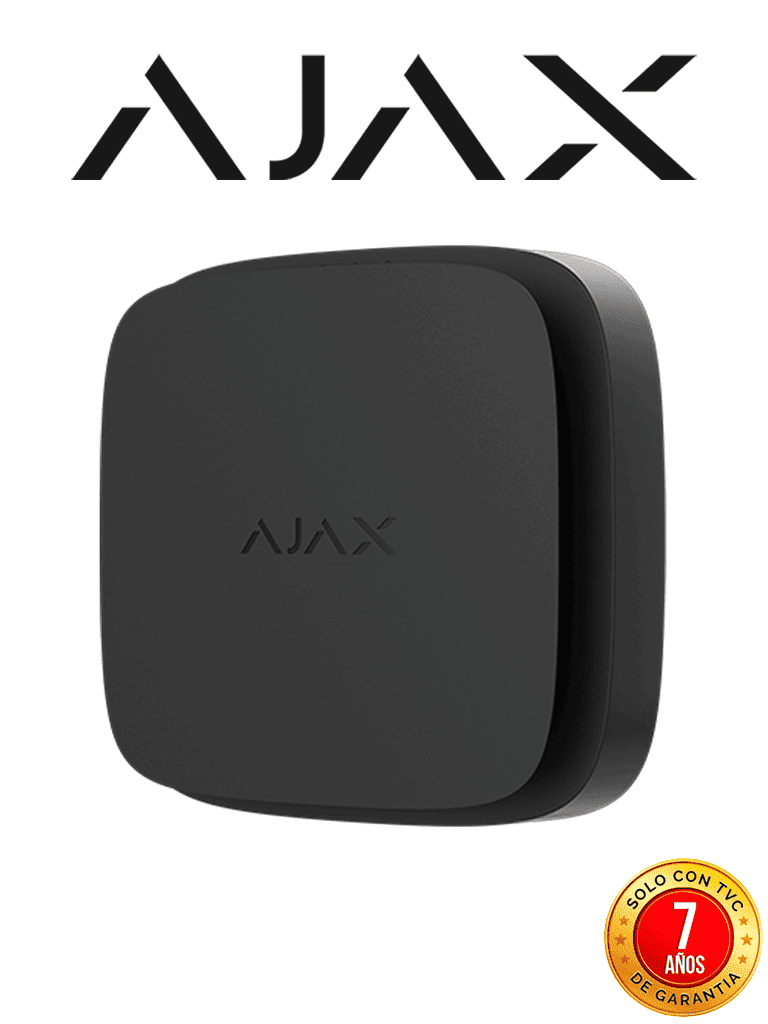 AJAX FireProtect 2 RB (Heat/Smoke/CO) N- Detector inalámbrico de incendio con sensores de Calor, Humo y Monóxido de Carbono (CO). Color Negro