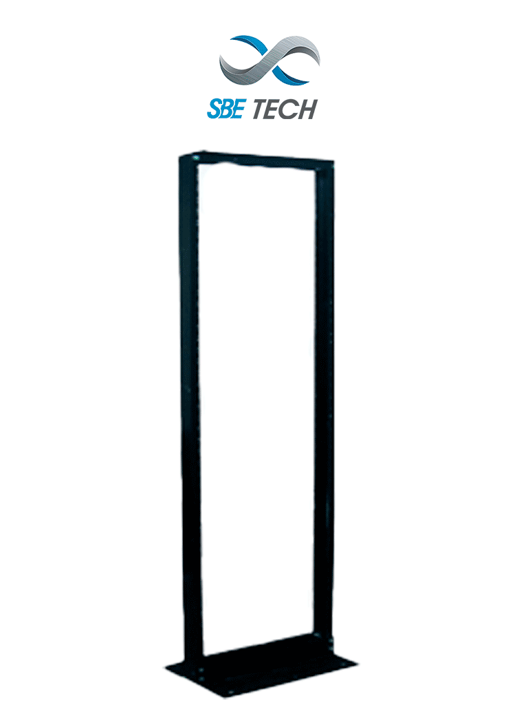 SBE TECH SBE-RR719/45UR - Rack de acero de 7 FT de altura/ 45 UR / 19" de ancho / Color Negro / Sobre pedido  (Compatible con tornillos  SBE-JTACERO6MM)