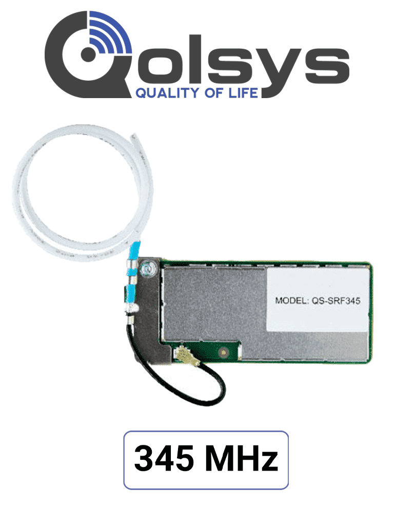 Qolsys IQCard 345 MHz -  Permite retomar instalaciones que utilizan sensores en 345MHz y actualizar el sistema con los nuevos paneles IQ panel de 4ta generación