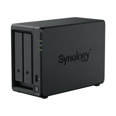 Imagen de NAS Synology DiskStation DS725+ | 2 Bahías | Expandible hasta 7 Unidades | 2 Ranuras M.2 NVMe | Puerto 2.5GbE | Rendimiento 276 MB/s Lectura y 224 MB/s Escritura | Compatible con Unidad de Expansión DX525.