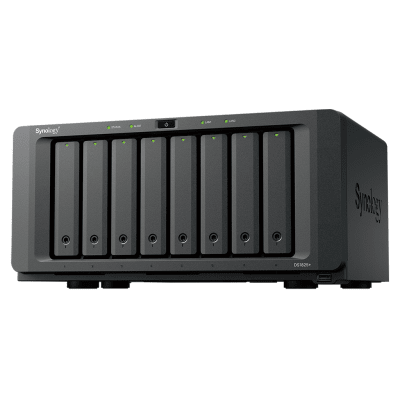 Imagen de NAS DiskStation DS1825+ | 8 Bahías | AMD Ryzen V1500B | 8 GB DDR4 ECC | Hasta 2,239 MB/s Lectura | 2 Puertos 2.5GbE | Expansión PCIe 3.0 | Compatible con 10GbE y 25GbE | Caché SSD M.2 | Synology DSM.