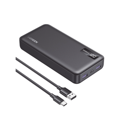 Imagen de Power Bank 20000mAh | 22.5W | 1 USB-C | 2 USB-A | PD3.0 | QC4.0/3.0/2.0 | FPC | AFC | SPC | PPS | Carga 3 veces más Rápido | Protección Integrada| Material Ignifugo | UL94 V-0 | Pantalla Inteligente | Aprobado por Aerolíneas.