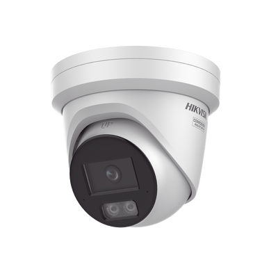 Imagen de Turret IP 4 Megapixel / Imagen a color 24/7 / Lente 4 mm / Luz Blanca 40 mts / Exterior IP67 / Micrófono Integrado / WDR 120 dB / Audio y Alarma / Onvif / MicroSD