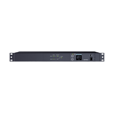 Imagen de PDU ATS (Fuente Redundante Auto-transferible) Medible, Para Distribución de Energía, 2 Entradas 120 Vca NEMA5-15P, Con 10 Salidas NEMA 5-15R, Horizontal 19in, 1UR