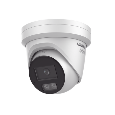 Imagen de Turret IP 8 Megapixel (4K) / Lente 2.8 mm / Dual Light (40 mts IR + 40 mts Luz Blanca) / DARKFIGHTER S / Exterior IP67 / Microfono Integrado / WDR 130 dB / 4 Analíticos: AcuSense, Deteccion Facial, Conteo de Personas por Cruce y Zona