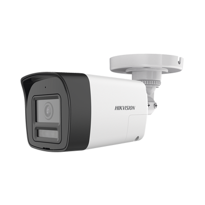 Imagen de [Audio Bidireccional + Dual Light + ColorVu] Bala TURBOHD 4K (8 Megapixel) / Lente 2.8 mm / 30 mts IR EXIR + 20 mts Luz Blanca / Micrófono y Bocina Integrado / Exterior IP67 / Metal / dWDR