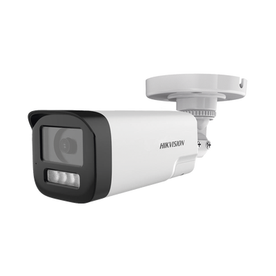Imagen de [Audio Bidireccional + Dual Light + ColorVu] Bala TURBOHD 4K (8 Megapixel) / Lente 3.6 mm / 80 mts IR EXIR + 80 mts Luz Blanca / Micrófono y Bocina Integrado / Exterior IP67 / Metal / dWDR