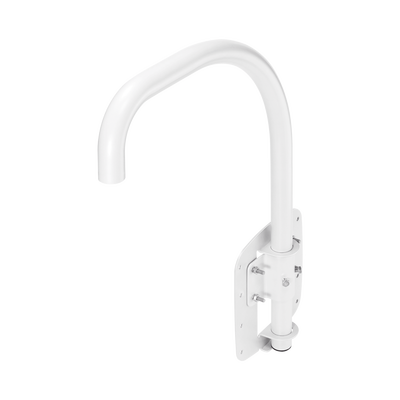 Imagen de Montaje para Muro o Azotea (Parapeto, Cuello de ganso) Compatible con Cámaras Domo Samsung/Hanwha, uso Interior/Exterior