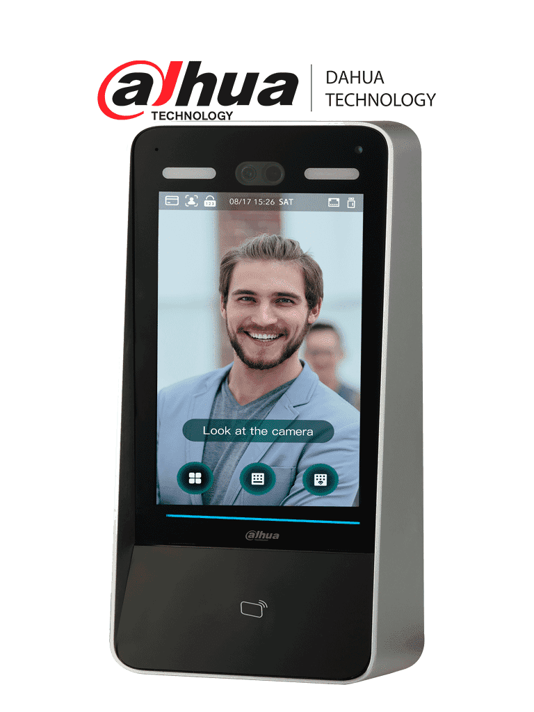 DAHUA DHI-ASI8213Y-V3 Control de Acceso con Reconocimiento Facial/ Pantalla táctil LCD de 10,1 pulgadas/ Lente doble gran angular de 2 MP/ 100 000 imágenes de rostros y trabajar sin red/ detección de vida