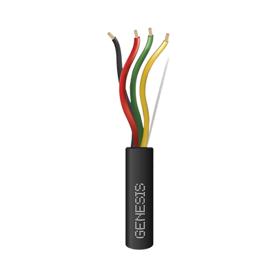 Imagen de Carrete de Cable 305 Metros / 4 X 18 AWG / Cable DIRECT BURIAL / Para uso en Intemperie / Uso en Aplicaciones en Sistemas de Detección de Incendio, Sistemas de Evacuación, Control de Acceso