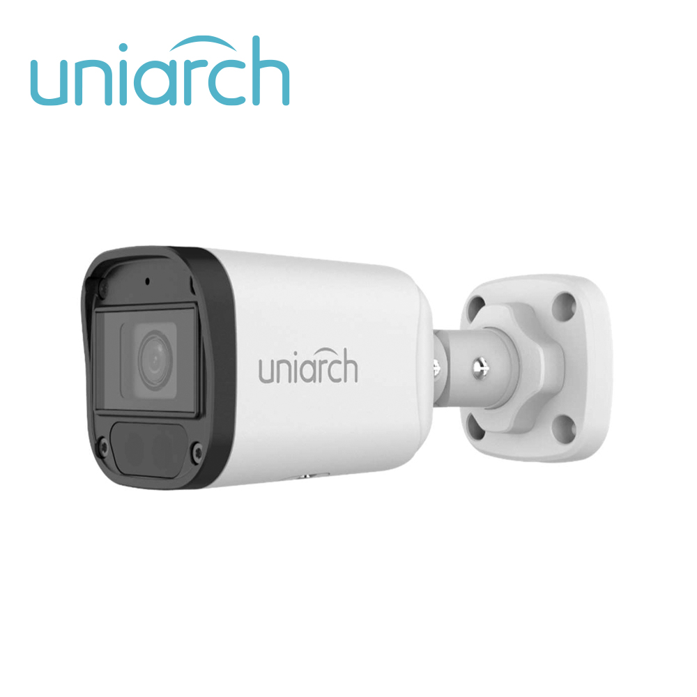 CAMARA IP BULLET UNIARCH IPC-B122-APF28K / 2MP / LENTE-2.8MM / DWDR / IR30M / MICROSD128GB / MICROFONO-INTEGRADO / DIGITAL-DEFOG / MOTION-DETECTION / ONVIF / IP67 / 3-AXIS / ULTRA265 / POE-AF / 12 VCD