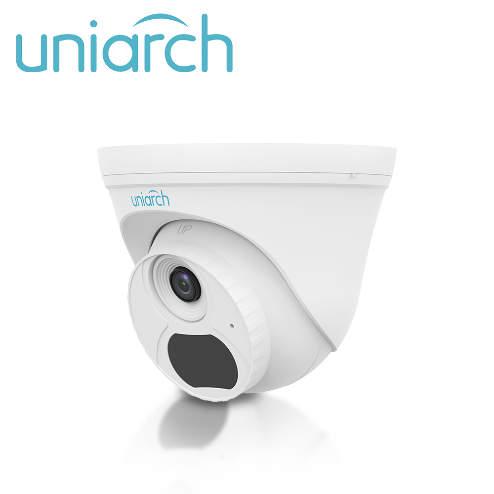 CAMARA IP TURRET UNIARCH IPC-T134-AF28-ECO / 4MP / LENTE-2.8MM / DWDR / MICROFONO-INTEGRADO / ROI / HUMAN-BODY-DETECTION 2.0 / AUDIO DETECTION / IR30M / ONVIF / ULTRA265 / POE / 3 AXIS / NO INCLUYE GLANDULA IMPERMEABLE