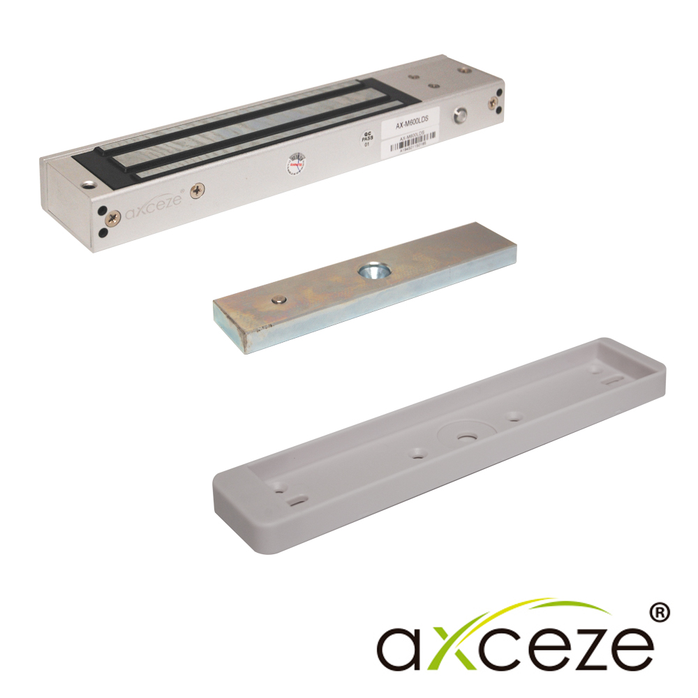 CHAPA MAGNETICA AXCEZE MODELO AX-M620LDS CON SENSOR DE PUERTA FUERZA DE 600 LIBRAS