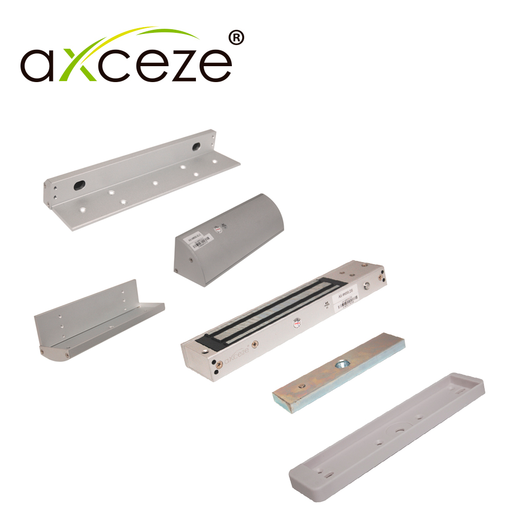 MZLC620 KIT CON CHAPA MAGNETICA AX-M620LDS + 1x BRACKET TIPO ZLC AX-M620-ZLC PARA PUERTA DE MADERA O METAL / SENSOR MAGNETICO