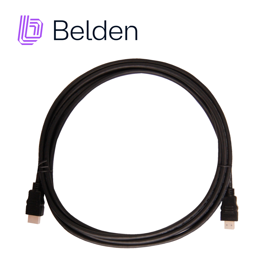 CABLE HDMI BELDEN HDE003MB / HIGH SPEED / 1080P 60HZ / 4K 30HZ / 3 METROS / TIPO A-A / PIEZA