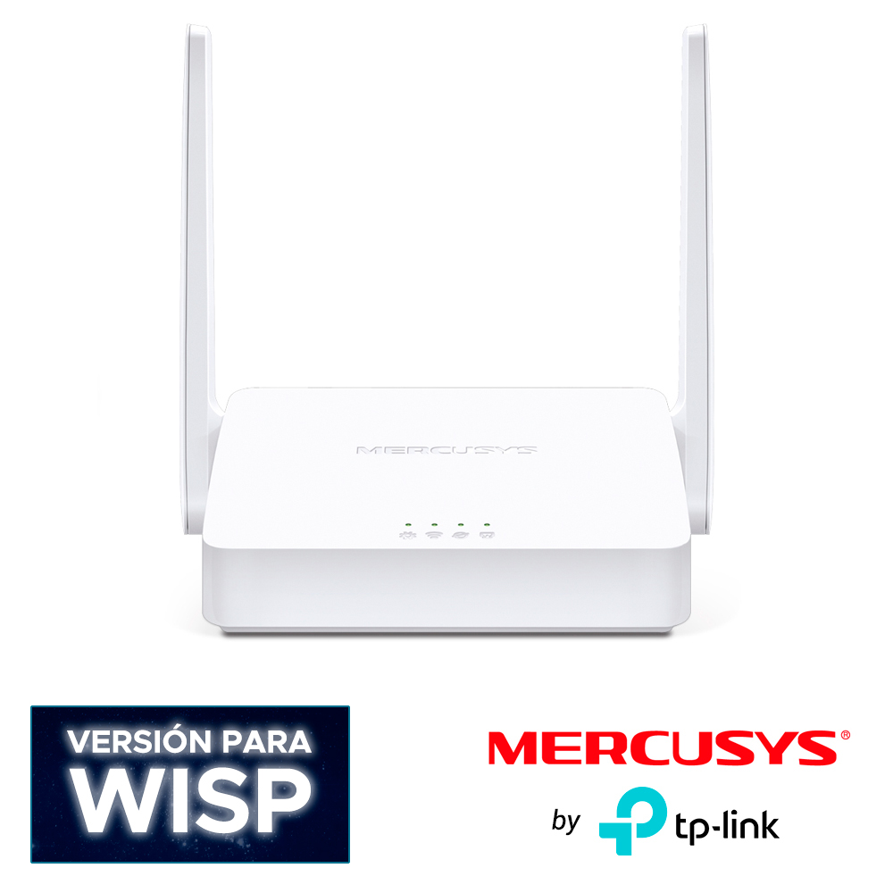 ROUTER INALAMBRICO MERCUSYS MW302R VELOCIDAD DE TRANSMISIÓN INALÁMBRICA 300 MBPS ADMITE 4 MODOS DE OPERACIÓN: ENRUTADOR, PUNTO DE ACCESO, EXTENSOR DE RANGO, WISP. CONTROL PARENTAL SUPERVISA NIÑOS O AL PERSONAL LIMITANDO EL ACCESO 1 PUERTO WAN 10