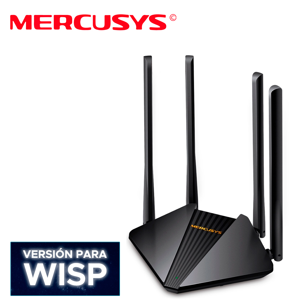 ROUTER INALAMBRICO MERCUSYS MR30G AC1200 DUAL BAND/400 MBPS 2.4GHZ / 867 MBPS 5 GHZ/ 1 PUERTO WAN 10/100/1000MBPS / 2 PUERTOS LAN 10/100/1000MBPS / TECNOLOGÍA MU-MIMO /ADMINISTRACIÓN VÍA APP TETHER
