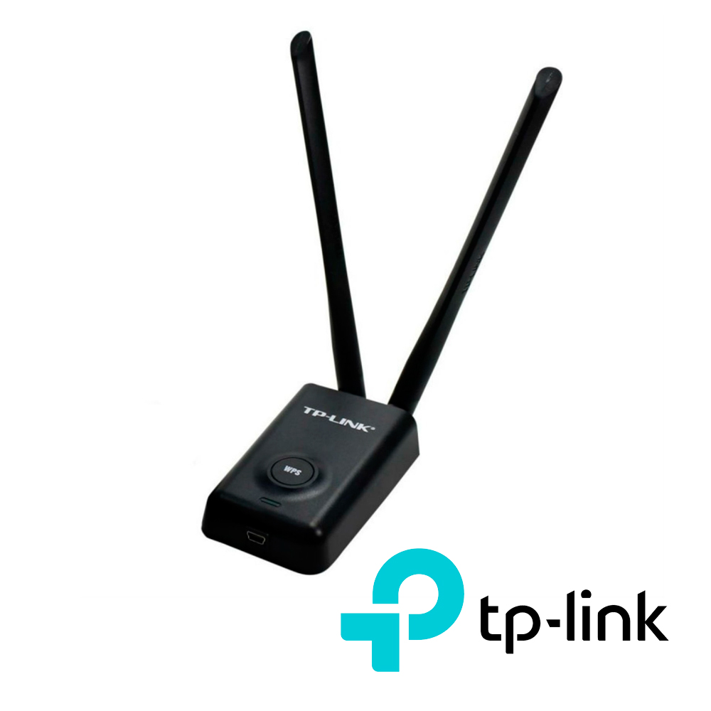 ADAPTADOR USB INALAMBRICO DE ALTA POTENCIA TP-LINK TL-WN8200ND 300 MBPS, 2.4 GHZ, ANTENAS 5DBI
