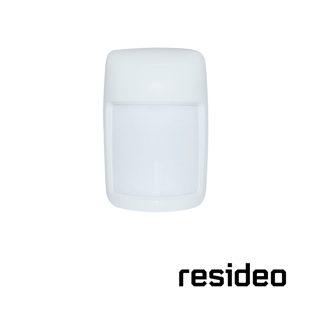 SENSOR DE MOVIMIENTO RESIDEO IS335T ANTIPET/ ALAMBRICO / INMUNIDAD A MASCOTAS DE MENOS DE 36KG/ COBERTURA DE DETECCION AMPLIA Y LARGA (12MTS X 17MTS)/ COMPATIBLE CON TODOS LOS SISTEMAS DE ALARMA