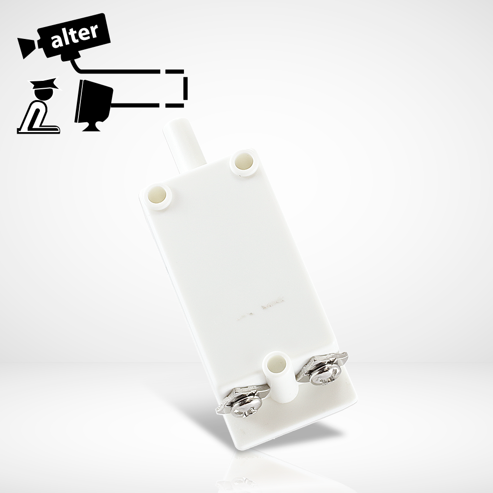 TAMPER PARA GABINETE TMP01 NORMALMENTE CERRADO (NC) BLANCO, PARA GABINETES QUE REQUIEREN ESTAR CERRADOS