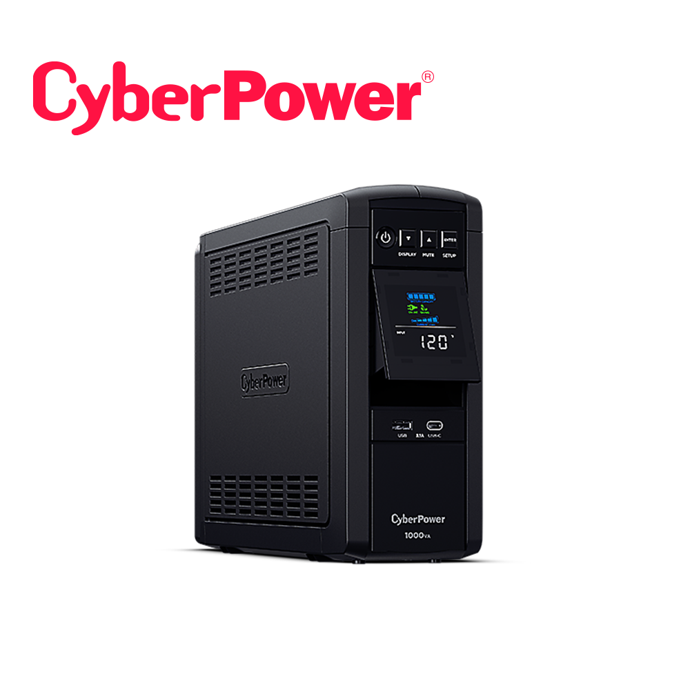 O BREAK UPS TIPO TORRE CP1000PFCLCDA CYBERPOWER 1000VA/600W/PANEL LCD/FUENTE PFC ACTIVO/ 5 CONTACTOS CON RESPALDO SUPRESION DE PICOS / 5 CONTACTOS CON SUPRESION DE PICOS/LINEA INTERACTIVA/ENERGY STAR/PUERTO USB ADMINISTRACION LOCAL/RJ45/RJ11/SERIAL