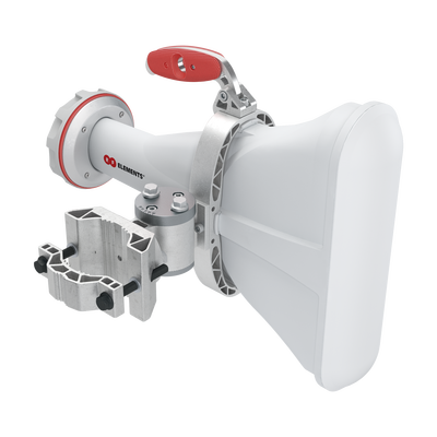 Imagen de Antena asimétrica de 60° (60°H 25°V) 17 dBi tipo cuerno 5180-6000 MHz altamente eficiente, sin cables, sin perdidas, sin lóbulos listas para TwistPort, Montaje mejorado