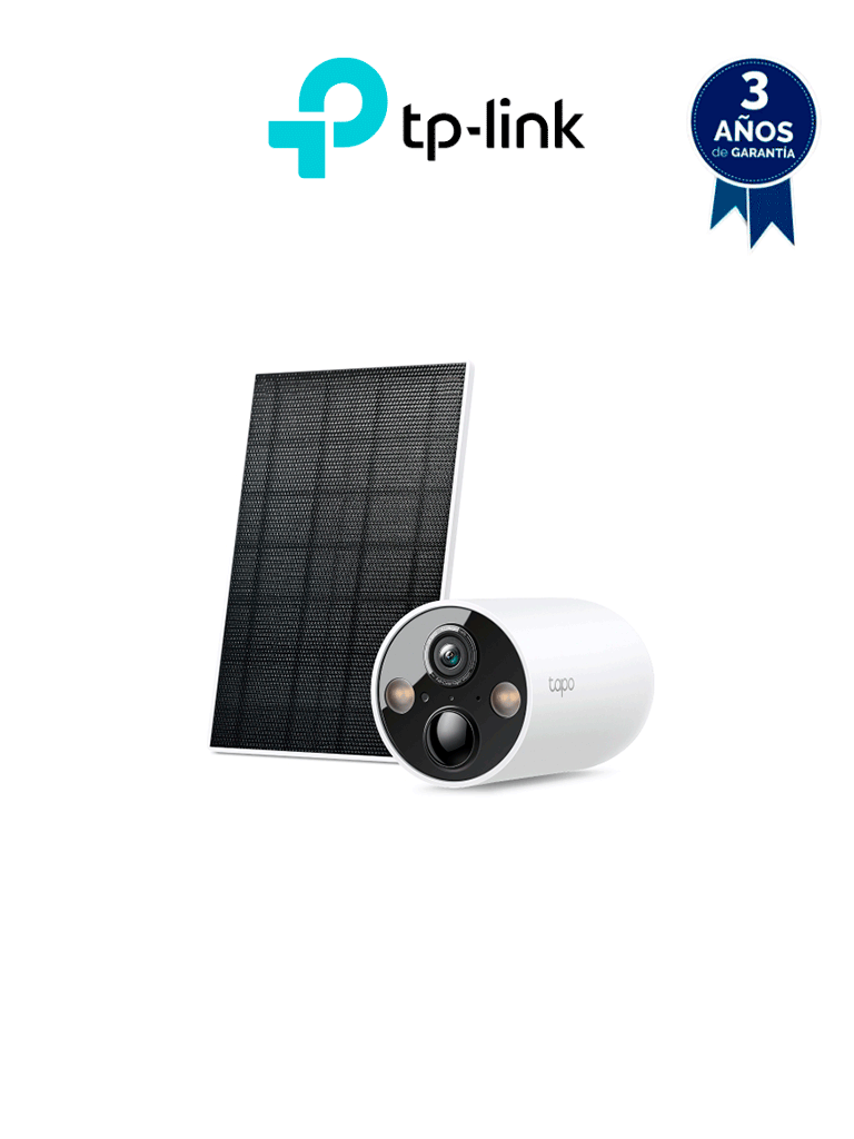 Tapo C425 KIT  Cámara de Vigilancia Wi-Fi Solar con Vista 2K QHD y Detección IA Avanzada gratuita,  Grabación de Vídeo 2K QHD, Alimentación Ininterrumpida. IP66.